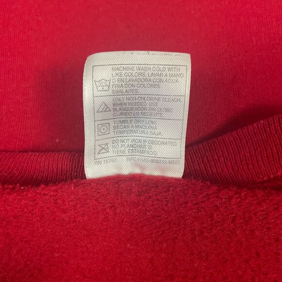 Crewneck Sweatshirt Womens Plus Size 18W 20W Red Graphic Grandma Cottage Garden - Picture 11 of 13